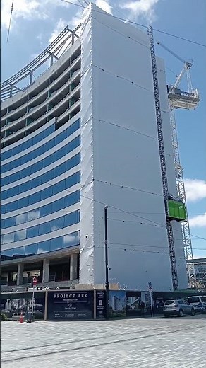 2011 earthquake damaged high-rise getting fixed Christchurch New Zealand #earthquake #chch #nz