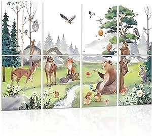 Amazon.com - Acoustic Panels Sound Absorbing Art: Noise Cancelling Panels for Home Office & Recording Studio, 8 Pack, 12x16'