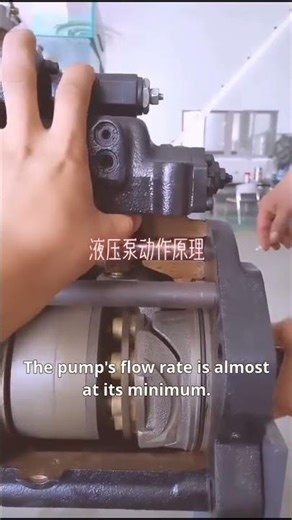 How a Hydraulic Pump Works (Simplified)In neutral, the hydraulic pump delivers minimal flow.