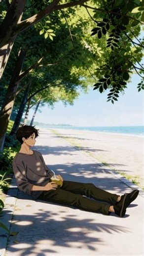 Calm Afternoon by the Sea | Anime Cinematic Beach Story