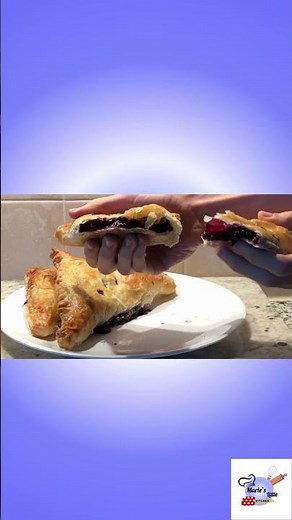The Easiest, Homemade, Flaky Blueberry Turnover Recipe
