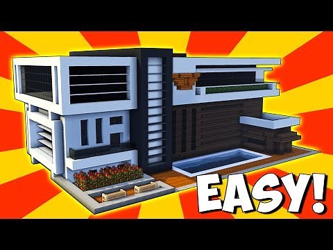Minecraft: How To Build A Modern Mansion House Tutorial (#100)