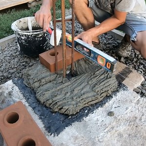 Building A Prefabricated Brick Columns For Patio | S. Saint