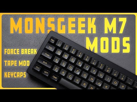 Modding the Monsgeek M7 - Tape Mod, Force break, keycap change!