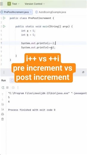 Pre Increment vs Post Increment | Evaluation order in Java #coding #javatutorial #java #programming