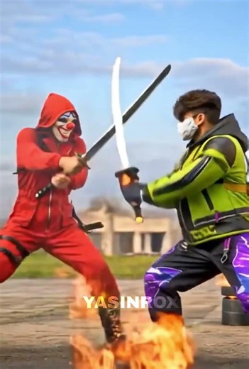 Red Criminal vs YASINROX | Epic 3D Free Fire Fight Animation