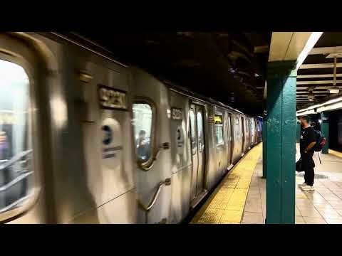 MTA New York City Subway Forest Hills Bound Kawasaki R160B/Alstom R160A (R) Train @ Atlantic Av