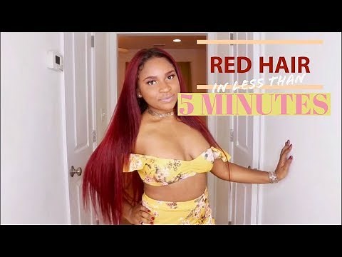 HOW TO: Dye Hair RED with NO BLEACH! | Loreal HiColor Magenta & Red