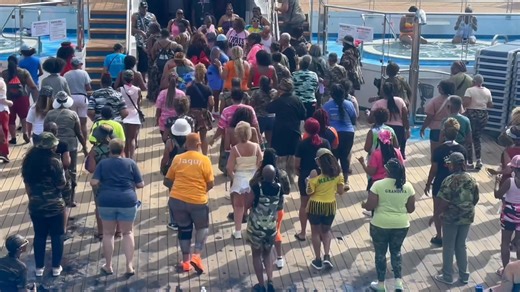 Yes, we had workshops on the ship! Dance: We Ready Choreographer: Alicia Taylor Williams Artist: Fatman Scoop feat. Ying Yang Twins Song: Set It Off #TWDS #LDGC2025 #LineDancingGroovyCruise #LDWT #LineDancingWithTerressa #BaldHeadGuh #YourFavoriteAuntie #YourFineAhhAuntie | Line Dancing with Terressa