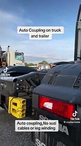 New Auto Coupling System On A Semi Truck & Auto Landing Gear