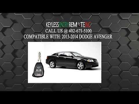 How To Replace A 2008 - 2014 Dodge Avenger Key Fob Battery