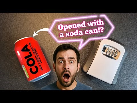 Open a keysafe with just a soda can - EASY METHOD