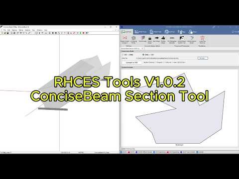 ConciseBeam Section Tool | RHCES Tools V1.0.2