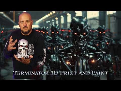 Terminator bust 3D Print and Paint