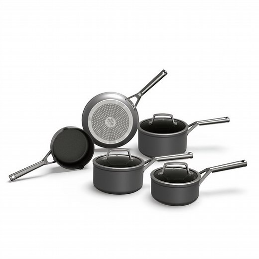 Buy Ninja Zerostick Aluminium 5 Piece Non Stick Pan Set - Grey | Pan sets | Argos
