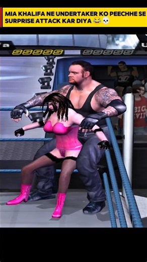 Mia Khalifa DESTROYS Undertaker in WWE Here Comes the Pain! slap😂 #shorts