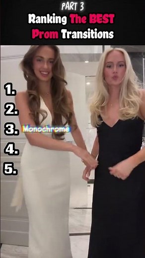Ranking The BEST Prom Transitions #promnight #transition #shorts