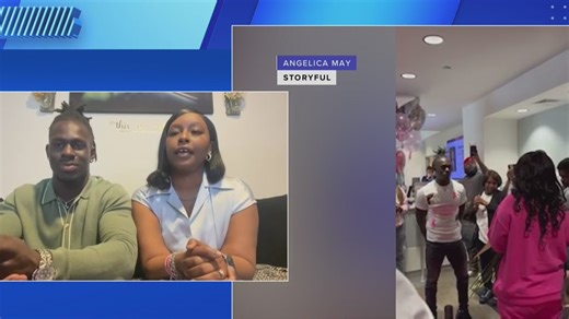 A breast cancer survivor who had just completed her chemotherapy treatment rang the bell to celebrate her victory. At that moment, her boyfriend of ten years surprised her by proposing marriage on one knee. The happy couple joins "NewsNation Prime" to share their story. | NewsNation
