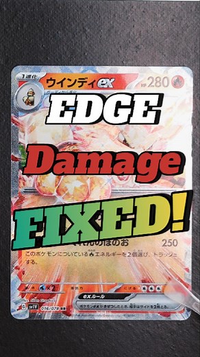 Cardsic on Instagram: "Fixing Pokémon cards edge damage! #pokemoncards #tcgpokemon #tcgcollector #cardrestoration #cardcollector"
