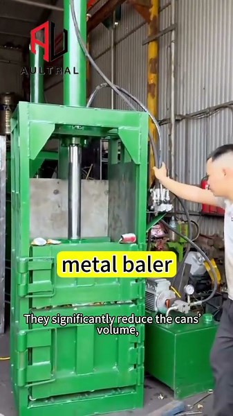 Vertical Hydraulic Baling Press for Aluminum Cans Recycling