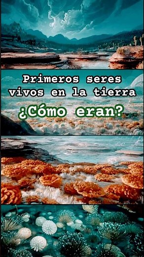 Así eran los primeros seres vivos de la Tierra 🌍🦠#Ciencia #OrigenDeLaVida #HistoriaDeLaTierra
