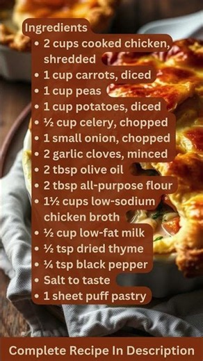Chicken Vegetable Pot Pie Recipe by What Shall I Cook