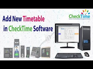 How to set New Timetable in CheckTime biometric System Software #checktime