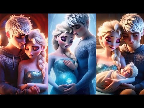 animation of Elsa and Jack frost