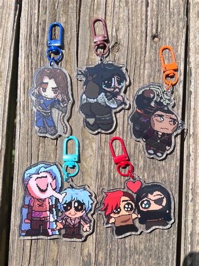 Pixel Meme Arcane Keychains! Acrylic 2.5in - Etsy