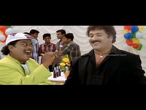 Sadhu Kokila Eating Ravichandran's Head in Marriage Function | Comedy Scene | Ugadi Kannada Movie