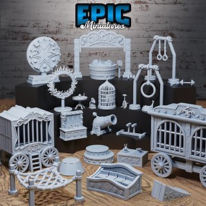 Carnival Scatter - Epic Miniatures | Nightsky Carnival - Etsy