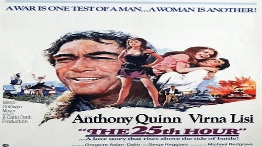 ASA 🎥📽🎬 The 25th Hour (1967) a film directed by Henri Verneuil with Anthony Quinn, Virna Lisi, Grégoire Aslan, Michael Redgrave