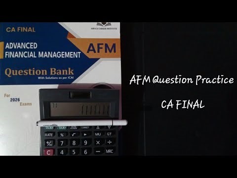 SECURITY VALUATION AFM QUESTION PRACTICE 50 CA FINAL
