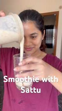 Smoothie with Sattu #healthyrecipes #breakfast #bachelorrecipe