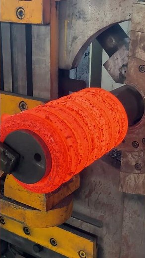 Make in China super big sizes springs making process inside the factory #machine #process #springs