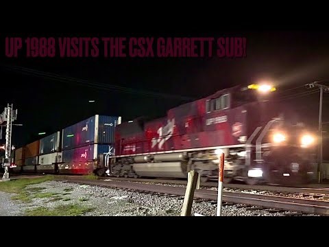 UP 1988 (MKT Heritage Unit) Leading Both CSX I-192 & I-191 On The CSX Garrett Sub! 09-24 & 09-25-25