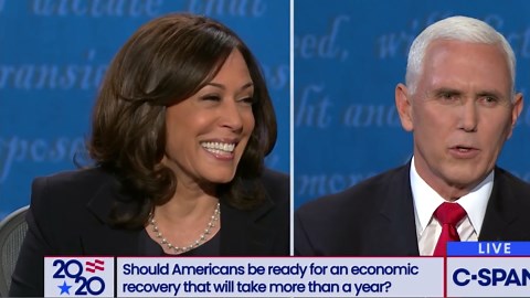 Kamala Harris’s facial expressions during vice presidential debate go viral