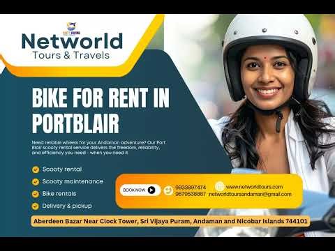 Best Affordable Scooty Hire in Andaman | Networld Tours & Travels doorstep delivery book your ride!