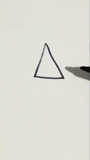 How to Draw a Triangle #drawing #art #howtodraw #arttutorial