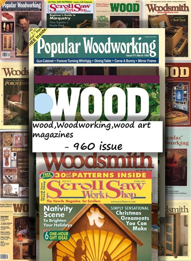 Woodworking Magazine Collection: Woodsmith, Scroll Saw, Popular Woodworking (digital Download) - Etsy