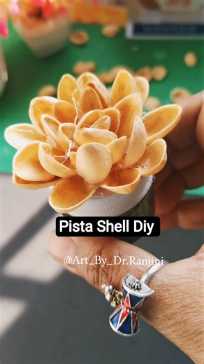 Pista Shell Craft Idea for Beginners Step by step #art #craftaddict