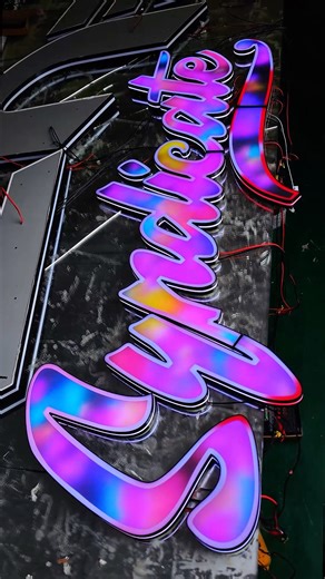 Vibrant LED Channel Letters - Make Your Business Stand Out #signagedesign #ledsign #sourcefactory