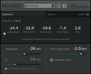 iZotope RX Loudness Control Now Shipping
