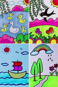 20K views · 1.2K reactions | Creative & Colorful Drawings for Kids to Draw Nature | Kidpid | Facebook