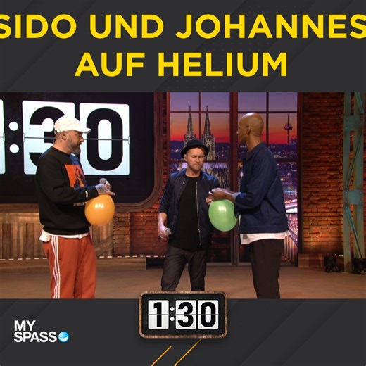 212K views · 2.1K reactions | Ihren Song Pyramiden einfach so zu singen? Zu langweilig für Teddy. Deshalb singen Sido und Johannes Pyramiden auf Helium | MySpass.de | Facebook