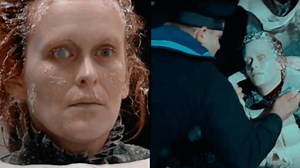 Behind the scenes footage from Titanic shows how they made the frozen corpses in the movie