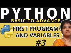 First Python Program and Variables in Python | Python tutorial in Telugu 3