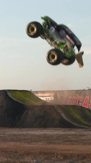 Highest ramp jump by a monster truck: 10.3 m (33 ft 9.6 in) by Krysten Anderson 🇺🇸