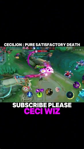 CECILION : PURE SATISFACTORY DEATH | TOP GLOBAL CECILION BEST BUILD AND EMBLEM - MLBB
