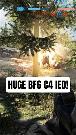 Huge C4 IED Explosion on BF6 contamination! #shorts